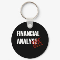 FINANCIAL ANALYST DARK keychains