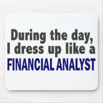 Financial Analyst During The Day Mousepads