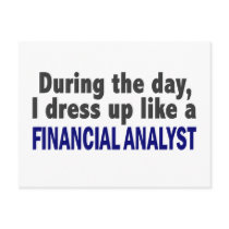 Financial Analyst During The Day Post Cards
