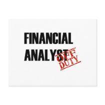 FINANCIAL ANALYST LIGHT postcards
