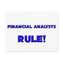 Financial Analysts Rule! postcards