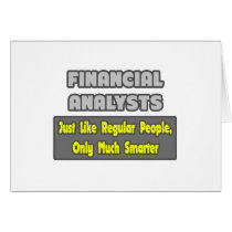 Financial Analysts ... Smarter Card