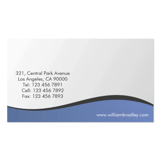 Financial Consultant - Business Cards (back side)