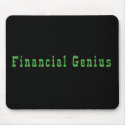 Financial Genius mousepads by trendyteeshirts Financial Genius mousepads
