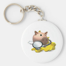 Financial health check concept keychains
