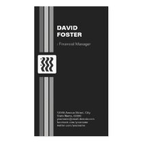 Financial Manager - Premium Double Sided Business Card Templates