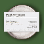 Financial Planner Business Card