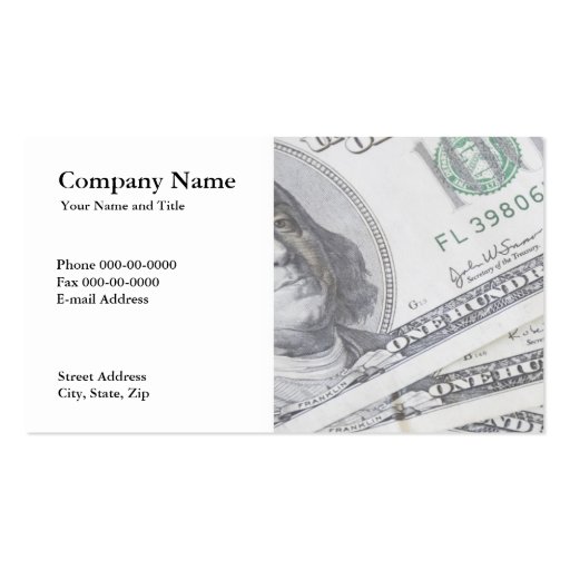 Financial Planner Business Card (front side)