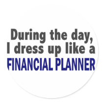 Financial Planner During The Day stickers by professiongifts Financial Planner During The Day stickers
