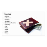 Financial problems business card
