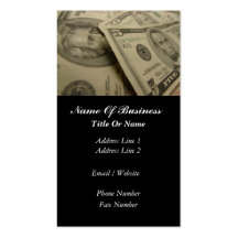 Financial Services Business Card