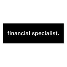 Financial Specialist Business Card