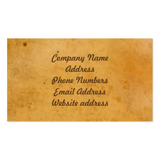 Financial Wizard Business Cards (back side)