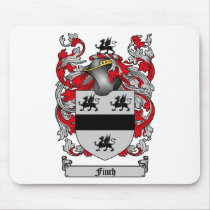 FINCH FAMILY CREST - FINCH COAT OF ARMS mousepads by heraldics FINCH FAMILY CREST - FINCH COAT OF ARMS mousepads