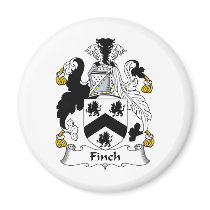 Finch Family Crest magnets by coatsofarms Finch Family Crest magnets