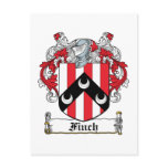 Finch Family Crest Postcard