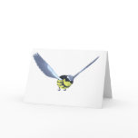 Finch flight Greeting card by OneArmedGraphics