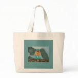 Finch on a Branch Jumbo Tote bags