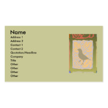 Finch woodcut fine art Profile Card Business Card Templates