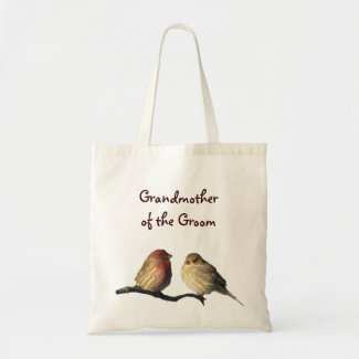 Finches Grandmother of the Groom Budget Tote Bag