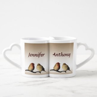 Finches Wedding Lovers Mugs