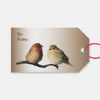 Finches Wedding Pack of Gift Tags