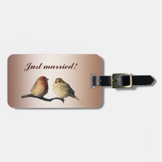 Finches Wedding Tags For Luggage