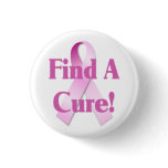 Find A Cure Breast Cancer Button