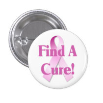 Find A Cure Breast Cancer Button buttons