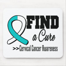 Find a Cure Cervical Cancer Awareness Mouse Pad