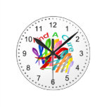 Find A Cure Colorful Cancer Ribbons Clocks