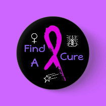 find a cure for breast cancer buttons