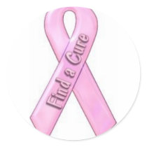 Find a cure for breast cancer stickers