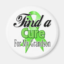 Find a Cure For My Grandson - Lymphoma Fridge Magnet