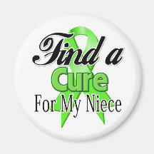 Find a Cure For My Niece - Lymphoma Refrigerator Magnets