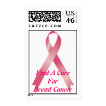 Find A Cure ForBreast Cancer postage
