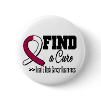 Find a Cure Head Neck Cancer Awareness buttons