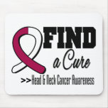 Find a Cure Head Neck Cancer Awareness mousepads