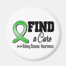 Find a Cure Kidney Disease Awareness Fridge Magnet