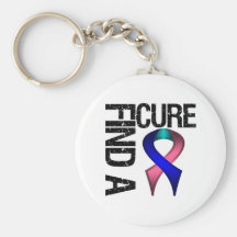 FIND A CURE Thyroid Cancer Keychain
