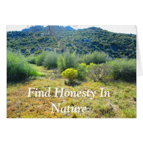 Find Honesty In Nature Card by Julia Hanna