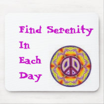 Find Serenity In Each Day mousepads by Andrien Find Serenity In Each Day mousepads