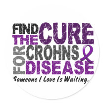 Find The Cure 1 CROHN’S DISEASE T-Shirts & Gifts Sticker