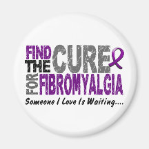 Find The Cure 1 FIBROMYALGIA T-Shirts & Gifts Magnet