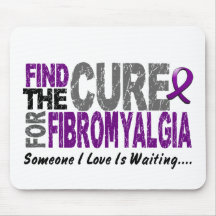 Find The Cure 1 FIBROMYALGIA T-Shirts & Gifts Mouse Mat