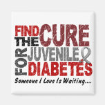 Find The Cure 1 JUVENILE DIABETES T-Shirts & Gifts Fridge Magnet