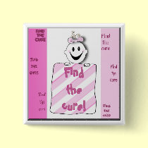 Find the Cure Breast Cancer Awareness Button