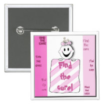 Find the Cure Breast Cancer Awareness Button buttons