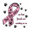 Find the Cure ~ Pawprint t-shirts by PhillyGreys Find the Cure ~ Pawprint t-shirts