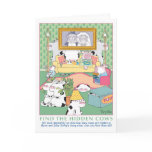 FIND THE HIDDEN COWS Birthday Greeting Cards